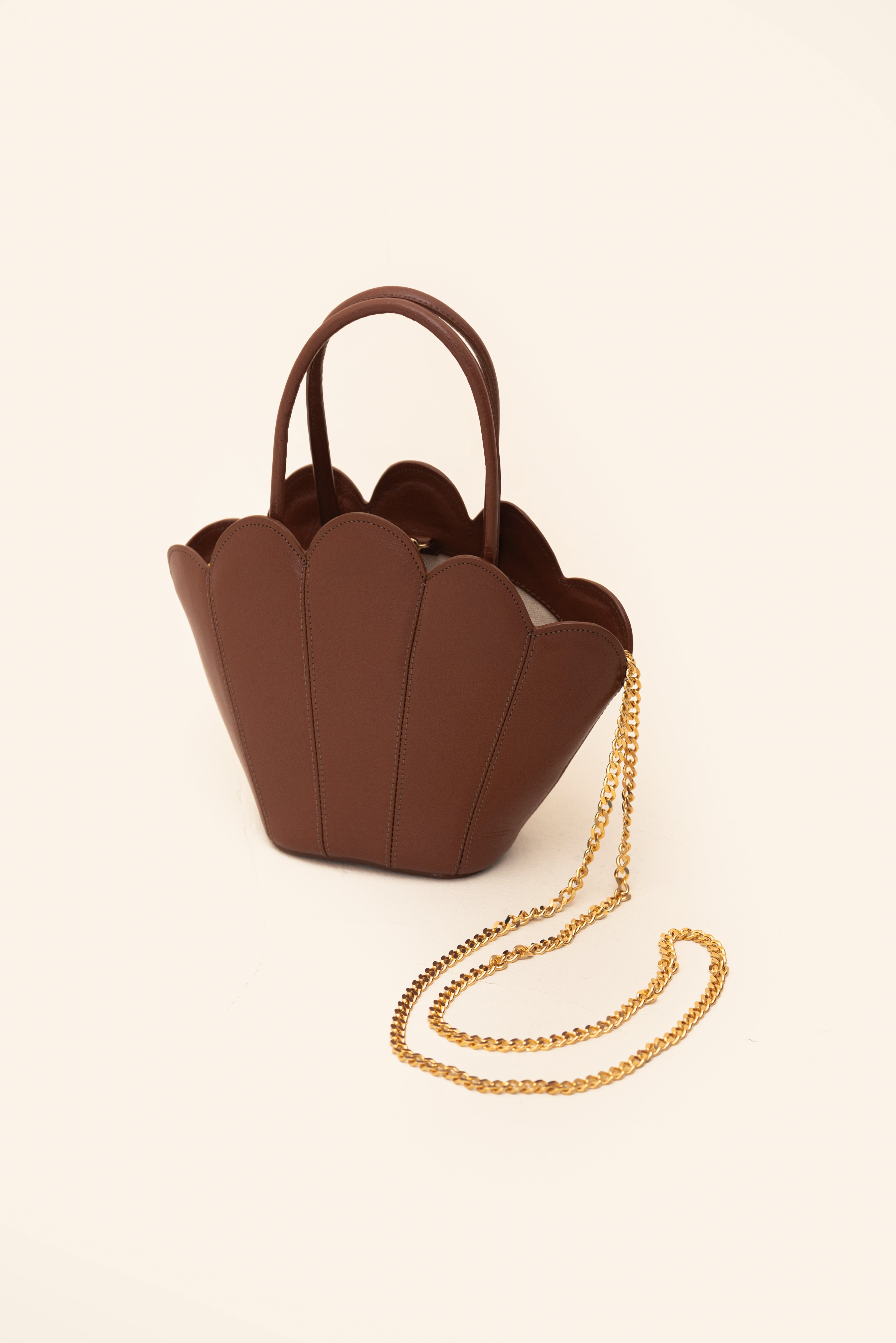 ABANICO TOTE MINI BROWN