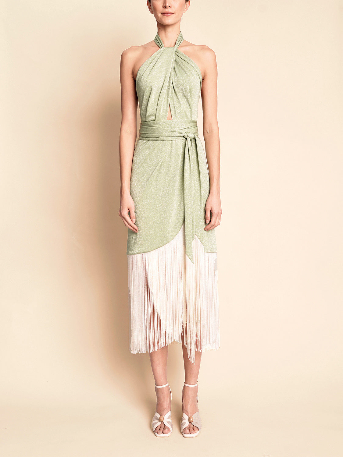 SUNSET DRESS SAGE GREEN