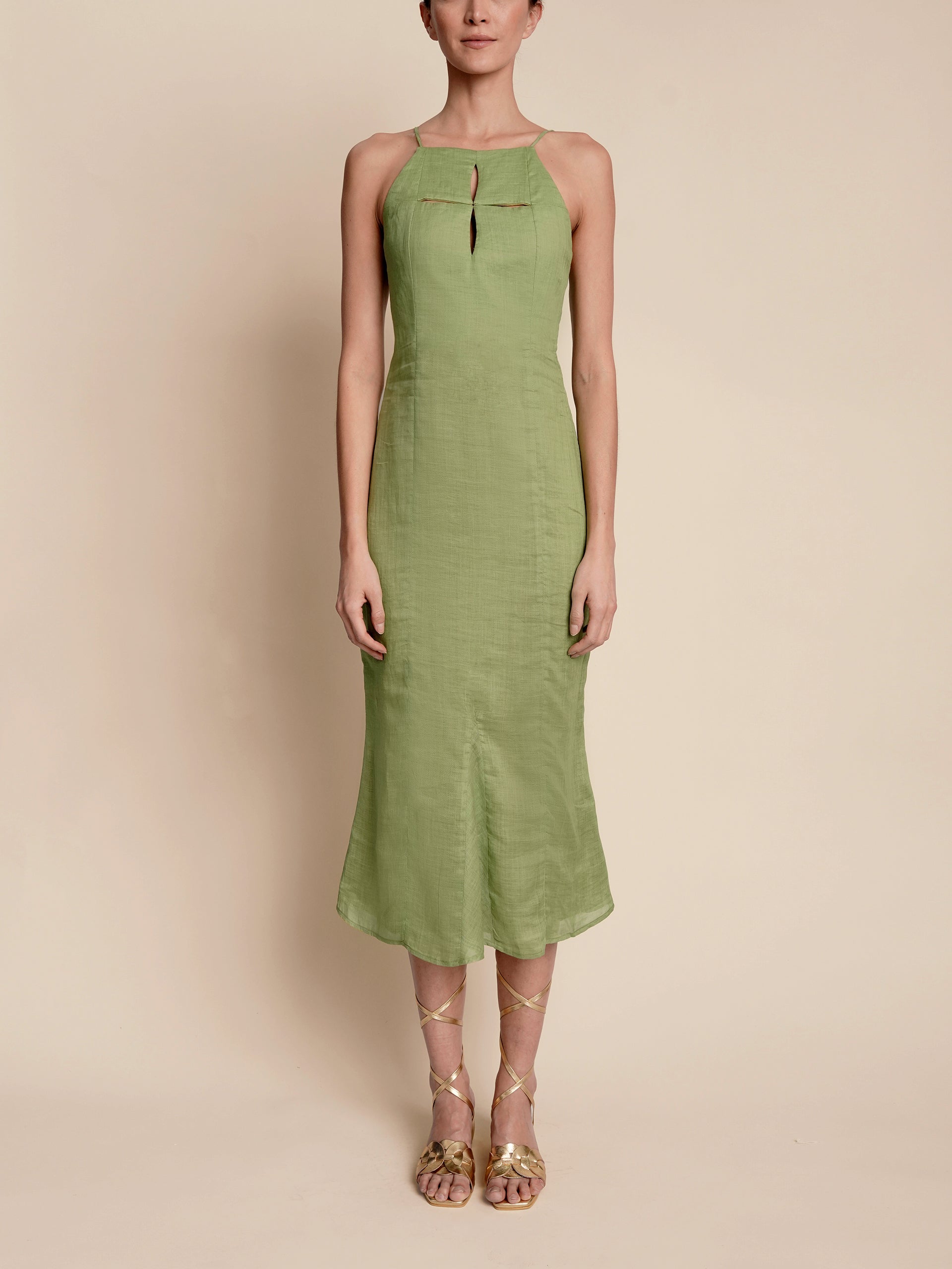 TIPPI DRESS APPLE GREEN